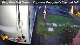 Ring Doorbell Camera Captures Daughter's Slip and Fall | Doorbell Camera Video