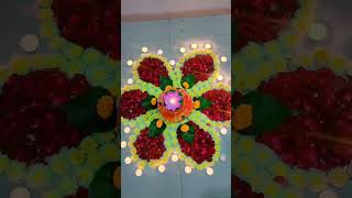 My diwali Rangoli,s are ready 😍flower rangoli designs 😍,Rangoli for diwali#shortsvideo #diwali#reels