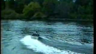 Uniflow two stroke testing in small jetboat