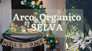 arco de globos para niño tema selva safari animales cumpleaños  uno 1 primer año ideas para fiesta