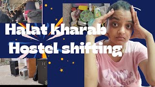 Hostel shifting me hui halat kharab. Auto se latak kar ja rahe. Kgmu student vlog.