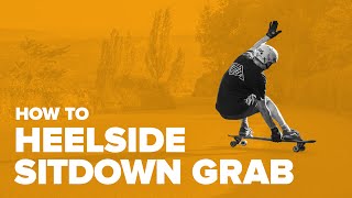 Как сделать ситдаун хилсайд чек грэб на лонгборде (How to Sitdown Heelside Check Grab Longboard)