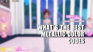 What's The BEST Metallic Color Codes On Dress To Impress? Watch This Video!