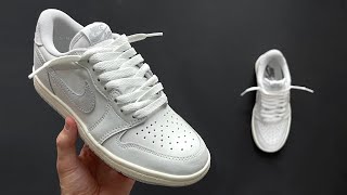 HOW TO LOOSE LACE JORDAN 1's LOW