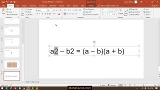 How to Type Power of X in Powerpoint | Superscript in Powerpoint Windows 10