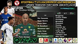 EA FIFA24 PES PPSSPP UPDATE TEXTURES 0.02, TRANSFER, FONT SMALL,FACE, &GRAPICH HD