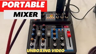 Unboxing and Use video of Pyle 6-Channel professional DJ Audio Mixer