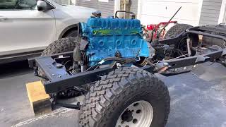 1979 jeep cj7 is finally a rolling chassis