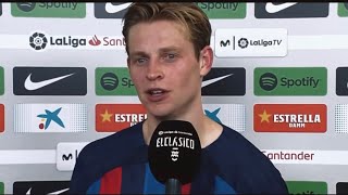 Barcelona 2 - Real Madrid 1 | Frankie De Jong Post Match Interview