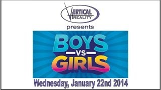 Vertical Reality Boys Versus Girls Chug-a-lug Contest