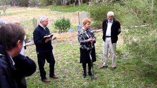 Mayor Rosenburg turning the first sod 22 April 2012 at Cherry Church