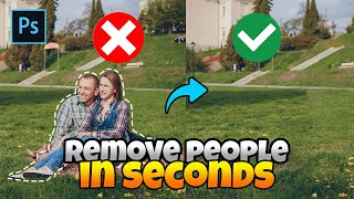 Remove Unwanted People in Seconds with Photoshop Tricks!