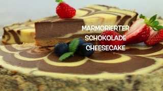 Marmorierter Schokolade-Cheesecake