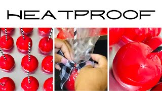 How to Heatproof, Package & Make Candy Apples - Christmas Super Red Candy Apples