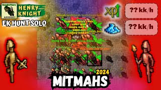 Tibia - Knight Level 1030 hunt solo MITMAHS | Ek Hunt Solo #201