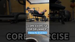 Core Exercise for Drummers - Hip Flexion Based Crunch #drumfitness #drumhealth