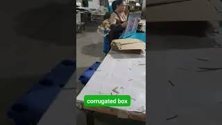 Our workers are picking out the #corrugatedbox after die-cutting.