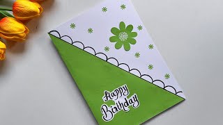 Birthday Card Easy | Handmade Greeting Card | Whitepaper card Ideas #diy #craft