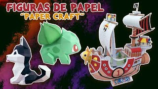 COMO HACER FIGURAS 3D DE PAPEL FACIL E INCREIBLES "PAPER CRAFT"