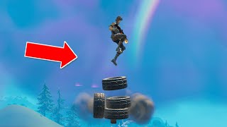 this skybase glitch WILL get me BANNED in fortnite... (Floating Tire)