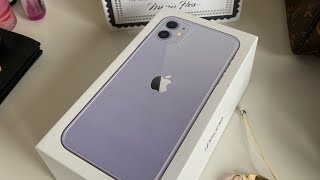 iPhone 11 unboxing 💜