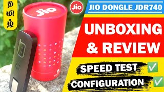 Jiofi Dongle jdr740 Upto 150 mbps WiFi 4G Router Unboxing and Review in Tamil | Tech Kotta