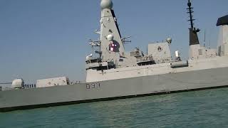 HMS Dauntless D33 leaving Portsmouth Harbour 10/07/22   2