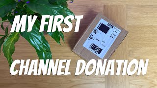 My first channel donation | Unboxing