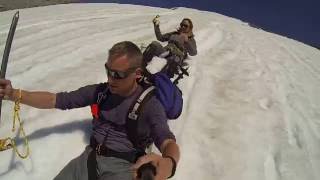 Glissading down Mt. St. Helens