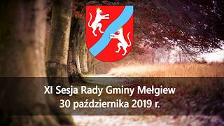 XI Sesja Rady Gminy Mełgiew (30.10.2019)