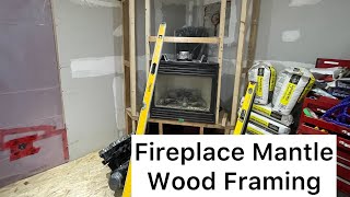 Quick DIY Overview Of Framing For A Fireplace 🔥 Mantle