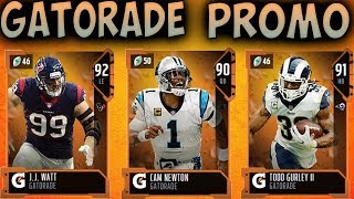 MUT GATORADE PROMO | JJ Watt, Todd Gurley & Cam Newton Upgrades | Madden 19 Gatorade Promo