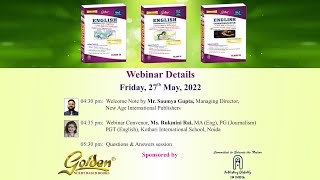 CBSE Golden English Language & Literature for Classes IXth & Xth Webinar | English Webinar