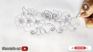 arabic mehndi design/ pencil mehndi design/beautiful mehndi /pencil shading mehndi🌷@ShwetasArt