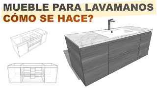 Cómo hacer un mueble para lavamanos en melamina