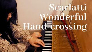 Domenico Scarlatti: Essercizi on the CLAVICHORD with scrolling score: Sonata V in d minor K.5