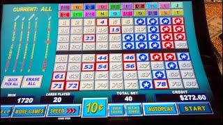 El Cortez Multicard Keno Ike’s Bar 5 Spot Hit Win Cash Out #kenonation