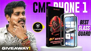 Kapaver cmf phone 1 GT Series glass guard unboxing 😍 - GIVEAWAY | best tempered glass cmf phone 1