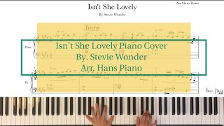 Isn’t She Lovely Piano Cover / By Stevie Wonder /arr.HansPiano/Freetranscripiton/무료피아노악보