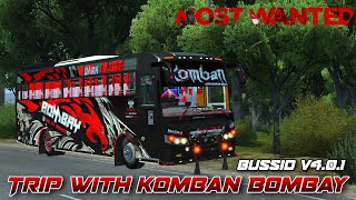 കൊമ്പനുമായി കാട്ടിലൂടെ ഒരു ട്രിപ്പ്‌❤️🌲||New Komban Bombay Night Drive In bussid V4.0.1||#bussidmods