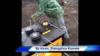 Rebar ring spiral bender