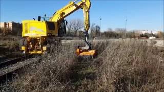 Colmar Rail Road Vehicle Cutting Brushes in Italy