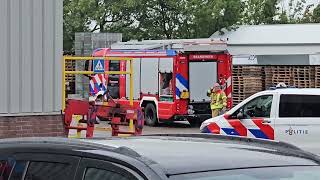 Man gewond bij bedrijfsongeluk Merwedestraat Dordrecht