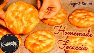 Homemade Mini Focaccia Bread with Semolina Flour [Fluffy and Fragrant Bread Recipe]