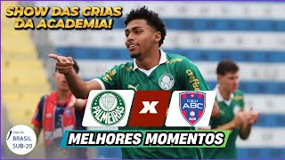 MAIOR GOLEADA DAS CRIAS! Palmeiras 12 x 0 União ABC-MS | Gols do JOGO | COPA DO BRASIL SUB-20 2024