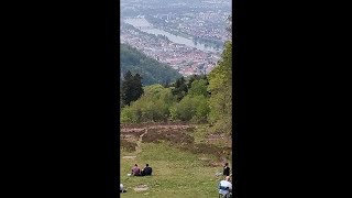 Walking around Germany. Today we have an excursion to the largest mountain in Heidelberg.