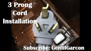 Install a Dryer 3 Prong Power Cord