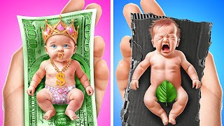 Rich Pregnant Vs Broke Pregnant ! Expensive VS Cheap Pregnancy Gadgets