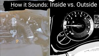 Part 3. Infiniti M56 Idling. Nissan 5.6 liter V8 engine. VK56VD | Sounds from inside vs outside