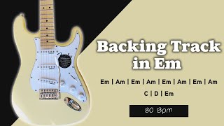 E MINOR BACKING TRACK | 80 Bpm | SOFT